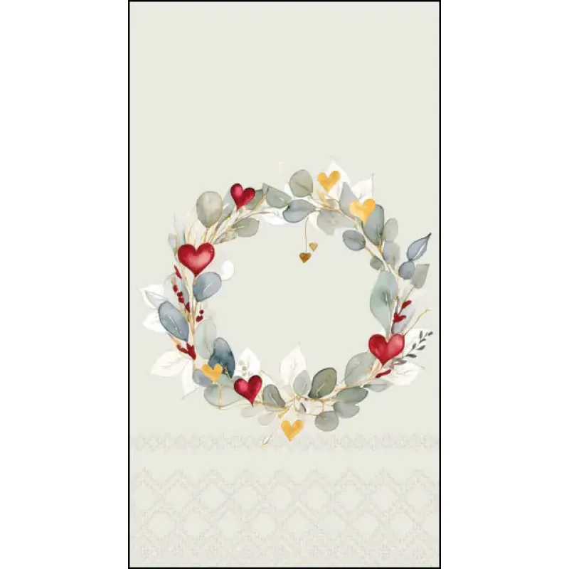 eucalyptus wreath green servetten